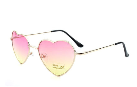 Heart-Shaped Pink Sunglasses