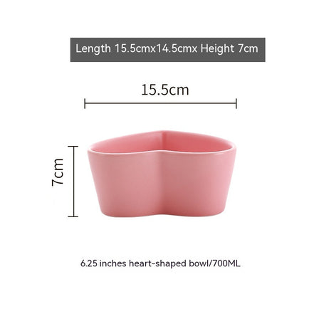 Nordic Heart-Shaped Irregular Salad Bowl