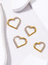 Titanium Heart-Shaped Cartilage Piercing Earring 16G