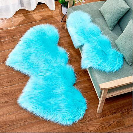 Custom Plush Heart-Shaped Stair Carpet for Decor