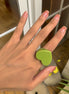 Minimalist Candy Color Heart Shaped Ring