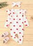 Autumn/Winter Kids Clothing Set with Heart Print