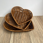 Woven Heart-Shaped Storage Basket
