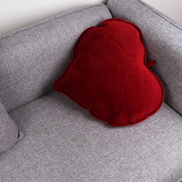 3D Heart Leaf Throw Cushion