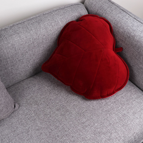3D Heart Leaf Throw Cushion