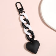 Handmade Heart Shaped Acrylic Keychain Pendant Accessories