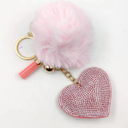 Heart-shaped keycha, bags, pendants, hairball accessories, car pendants