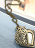Heart-Shaped Pocket Watch Necklace Pendant