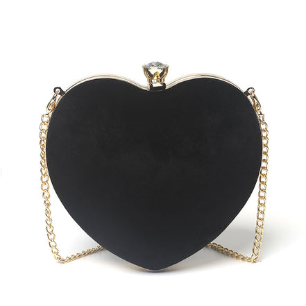 Heart-Shaped Chain Handbag, Shoulder Crossbody Bag