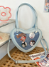 Women's Love Shape Shoulder Crossbody Fashion Bag