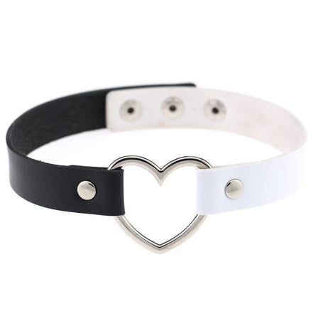 Harajuku Street Dance Heart-Shaped Choker Necklace