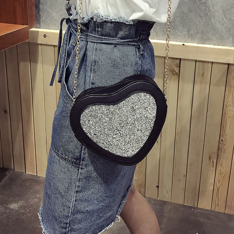 Heart-Shaped Shoulder Bag for Women