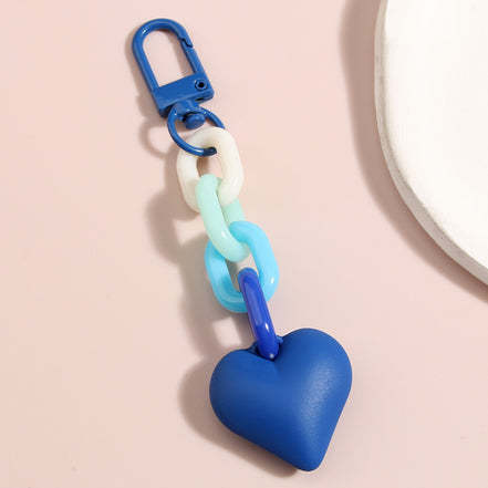 Handmade Heart Shaped Acrylic Keychain Pendant Accessories