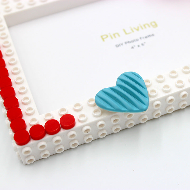 DIY Creative Romantic Love Heart Photo Frame Set