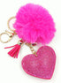 Heart-shaped keycha, bags, pendants, hairball accessories, car pendants