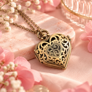 Time After Time Heart Watch Necklace