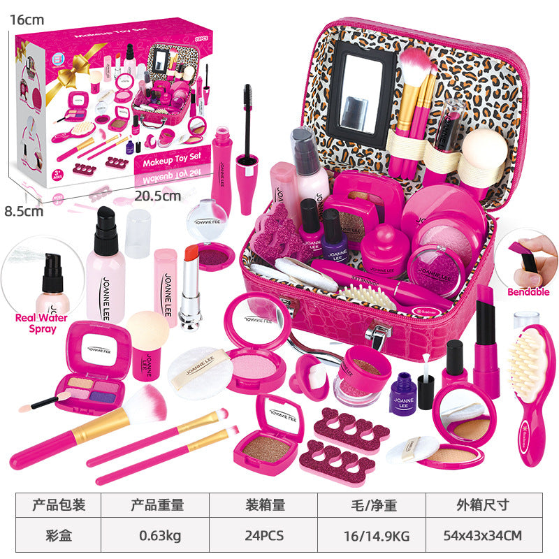 Kids Pretend Makeup Toy Set with Handbag (Cross-Border Supply)