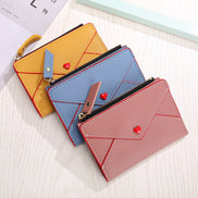 Heart-Shaped PU Card Bag for Women