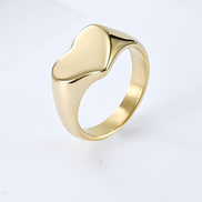 Unisex Titanium Steel Heart Shaped Love Ring
