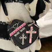 Heart Shaped Crossbody Bag with Unique Design