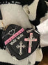 Heart Shaped Crossbody Bag with Unique Design