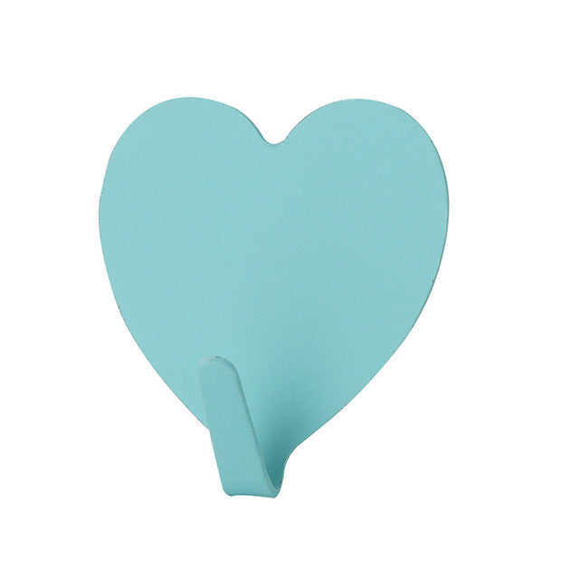 Pink Heart Sticky Hook - Stainless Steel Room Decor