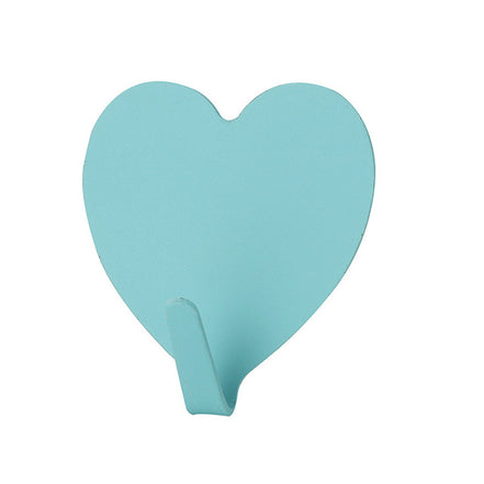 Pink Heart Sticky Hook - Stainless Steel Room Decor