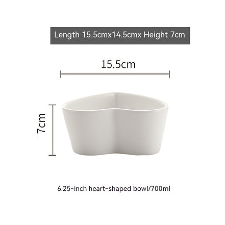 Nordic Heart-Shaped Irregular Salad Bowl