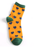 Heart-Shaped Cotton Mid-Calf Socks for Women