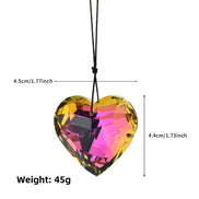 Crystal Heart Bead Pendant