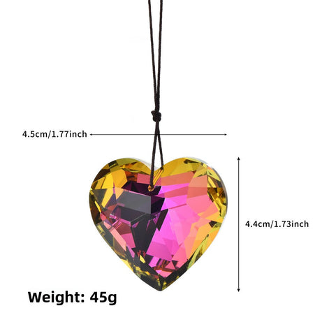 Crystal Heart Bead Pendant