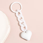 Handmade Heart Shaped Acrylic Keychain Pendant Accessories