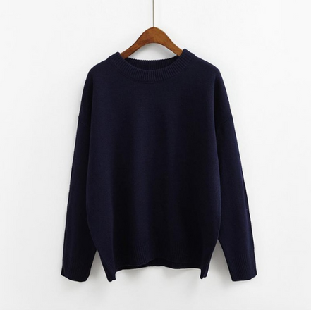Loose-Fit Heart Sweater Pullover