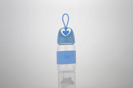 Heart-Shaped Glass Water Cup