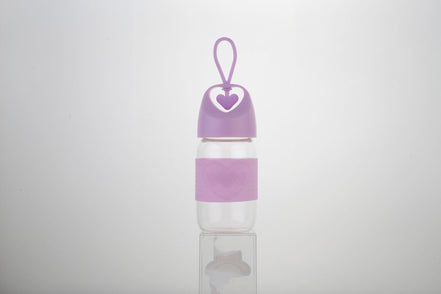 Heart-Shaped Glass Water Cup