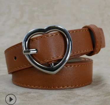 Vintage Heart Women's Belt - Simple Fashionable Design