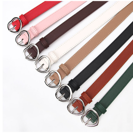 Vintage Heart Women's Belt - Simple Fashionable Design