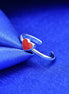 Red Heart Lock Necklace - Simple Love Design