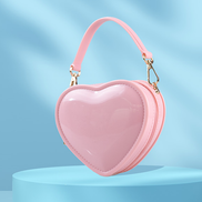 Heart-Shaped Crossbody Bag with Fashionable Texture