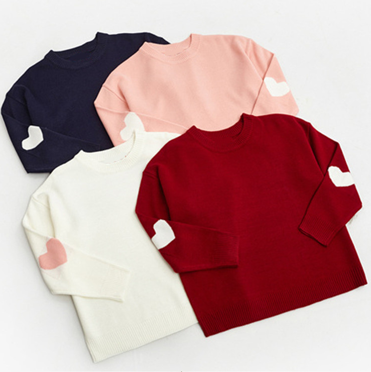 Loose-Fit Heart Sweater Pullover