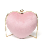 Heart-Shaped Chain Handbag, Shoulder Crossbody Bag