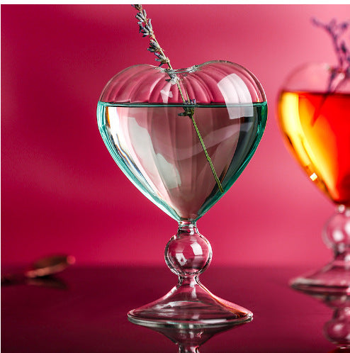 Heart-Shaped Cocktail Glass - Creative Japanese Design