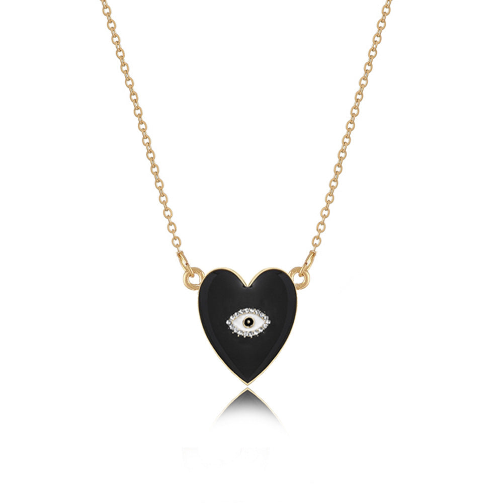 Heart-Shaped Diamond Necklace for Women