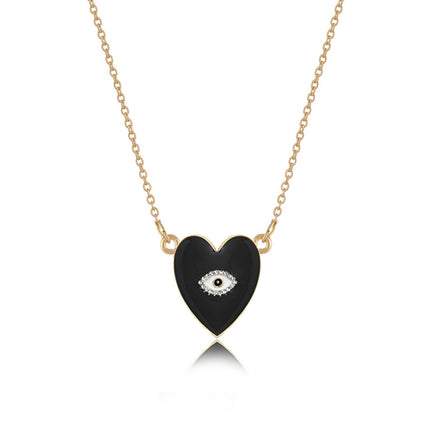 Heart-Shaped Diamond Necklace for Women