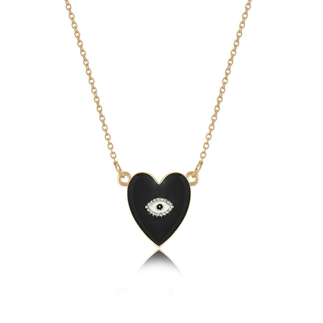Heart-Shaped Diamond Necklace for Women