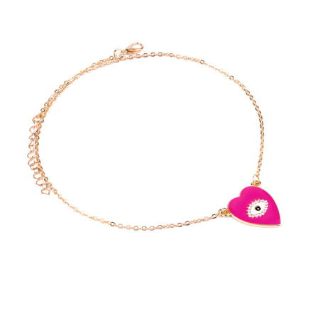 Heart-Shaped Diamond Necklace for Women