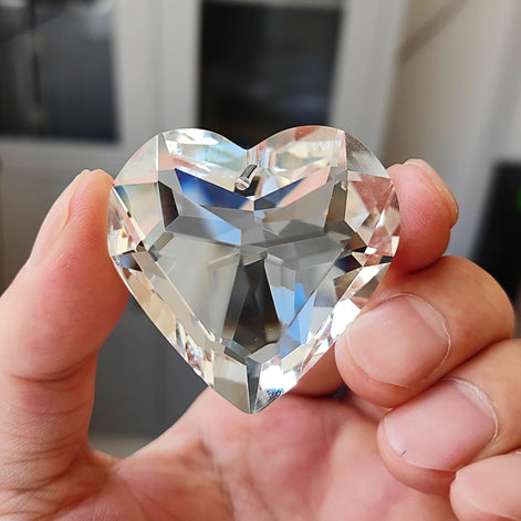 Crystal Heart Bead Pendant