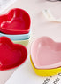 Colorful Heart-Shaped Ceramic Feeding Bowl for Pets