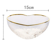 Heart Phnom Penh Hammered Crystal Glass Bowl