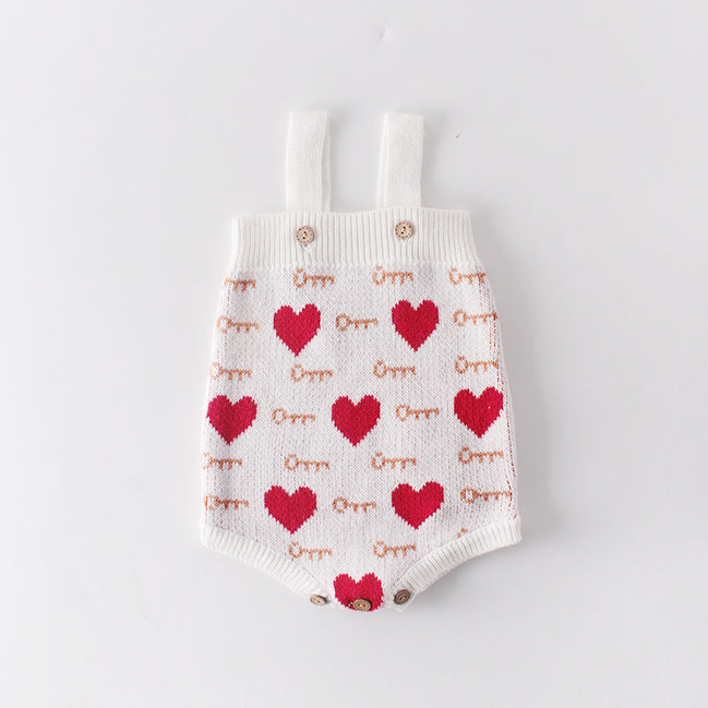 Heart Outfit Set for Baby Girls 0-2 Years (2 Pieces)